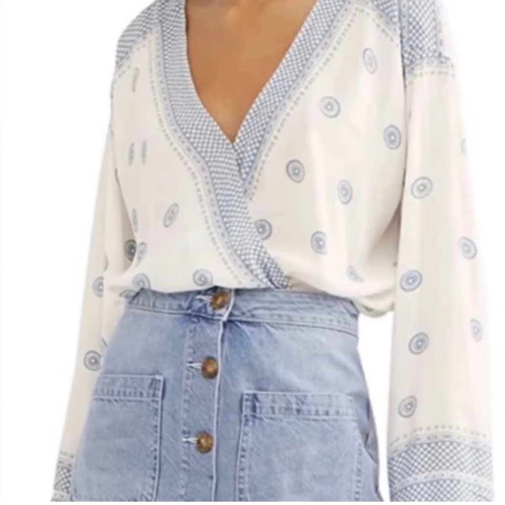 Free People Paisley Body Suit